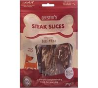 Chesters Premium Beef Dog Treats 200g | High Protein Meaty Slices for Dogs | Natural Training & Reward Snacks | No Artificial Colours or Flavours | Soft & Tasty Chews