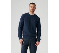 Chesthit Logo Sweatshirt with Crew Neck Navy Blue