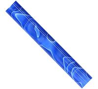 Chestnut CHARNWOOD Woodturning AR01 Acrylic Pen Blanks Dark Blue with White Swirl