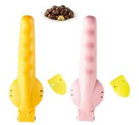 Chestnut Cutter, 2-Pack Chestnut Opener and Peeler Set with Non-Slip Handle, Effortless Chestnut Knife Tool for Shelling and Cutting Chestnuts, Easy-to-Use Kitchen Gadget for Nuts (Yellow and Pink)