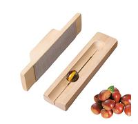 Chestnut Cutter - Manual Wooden Tool, Walnut Opener - For Cracking, Peeling and Revealing Nuts for Preparing Snacks for Home, Kitchen and Restaurant