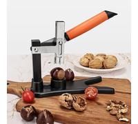 Chestnut Cutter Tool, Manual Nut Cracker for Walnuts and Pecans, Ergonomic Non Slip Handle with Precision Blades, Durable and Portable for Kitchen Use.