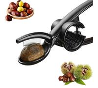 Chestnut Cutter Tool,Upgraded Stainless Steel Chestnut Cutter,2024 New Chestnut Cutter Tool,Chestnut Opener Nut Crackers for All Nuts (Black)