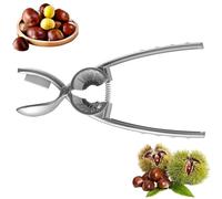 Chestnut Cutter Tool,Upgraded Stainless Steel Chestnut Cutter,2024 New Chestnut Cutter Tool,Chestnut Opener Nut Crackers for All Nuts (Silver)