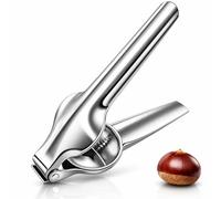 Chestnut Opener, Nutcracker Chestnut Clip Peeler Stainless Steel Chestnut Opener with Sharp Serrated Cutter Design, Heavy Duty Peeler Tool for Nuts and Shells, Ergonomic Nut Cracker for Kitchen