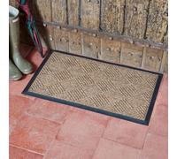 Chestnut Patterned Rubber Backed Doormat (75 x 45cm)