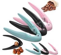 Chestnut Peeler, Chestnut Cutter Tool, Stainless Steel + Plastic Chestnut Opener And Cutter, Multifunction Nut Cracker,Chestnut Cracker Tool For Holiday Cooking Christmas-Black+pink+Blue