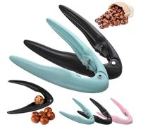 Chestnut Peeler, Chestnut Cutter Tool, Stainless Steel + Plastic Chestnuts Opener and Cutter, Non-Slip Dried Fruit Bottle Opener Cracker, Multifunction Nut Cracker (Black+Green)