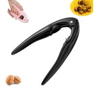 Chestnut Peeler, Multifunction Handheld Nut Cracker Opener with Spring, Stainless Steel + Plastic Chestnut Opener and Cutter, Easy to Peel The Chestnut Skin, for All Kinds of Nuts (Black)