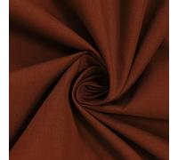 Chestnut Plain Polycotton Fabric Material Poly Cotton Dress Craft Material 45" Wide - Full Roll 37 Metres Wholesale