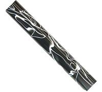 CHARNWOOD Woodturning AR18 Acrylic Pen Blanks Black with White Swirl