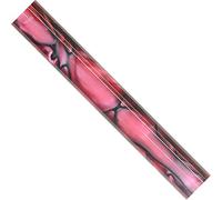 CHARNWOOD Woodturning AR20 Acrylic Pen Blanks Carmine with Black Swirl