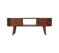 Chestnut Round Open Media Unit