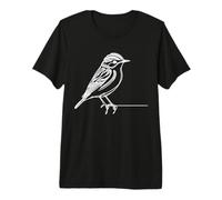 Chestnut-Sided Warbler Bird Line Art Premium T-Shirt