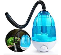 Chestnut-YX 4L Reptile Tank Humidifier Amphibians Fogger Vaporizer Ultra-silent Mist Maker with Adjustable Button and Flexible Hose for Lizards Chameleons Snakes Turtles Frogs
