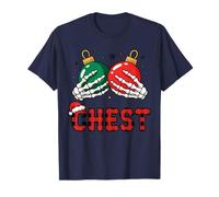 Chestnuts Funny Christmas Matching Couple Chest Nuts Couples T-Shirt