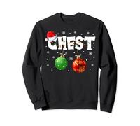 Chestnuts Matching Family Couples Funny Chest Nuts Christmas Sweatshirt