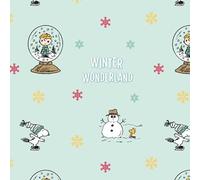 Chestnuts Peanuts Snoopy Christmas 44'' Wide 100% Cotton Children's Fabric Material for Quilting, Clothing, Sewing (02 Winter Wonderland) (Sold by The Metre)