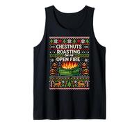 Chestnuts Roasting On an Open Fire Dumpster Fire Christmas Tank Top