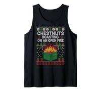 Chestnuts Roasting On an Open Fire Dumpster Fire Christmas Tank Top