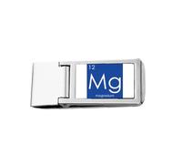 Chestry Elements Period Table Alkaline Earth Metal Magnesium Mg Slim Money Clip Stainless Holder Pocket Wallet