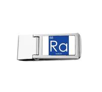 Chestry Elements Period Table Alkaline Earth Metal Radium Ra Slim Money Clip Stainless Holder Pocket Wallet