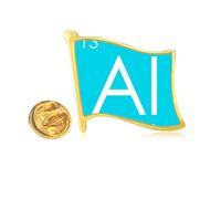 Chestry Elements Period Table Poor Metals Alunium Al Golden Metal Flag Lapel Pin Badge