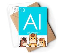 Chestry Elements Period Table Poor Metals Alunium Al Postcards Envelopes Cards Mailing Year Horse
