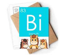 Chestry Elements Period Table Poor Metals Bismuth Bi Postcards Envelopes Cards Mailing Year Horse