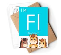 Chestry Elements Period Table Poor Metals Flerovium Fl Postcards Envelopes Cards Mailing Year Horse