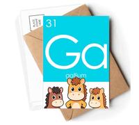 Chestry Elements Period Table Poor Metals Gallium Ga Postcards Envelopes Cards Mailing Year Horse