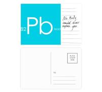 Chestry Elements Period Table Poor Metals Lead Pb Postcard Card Important Person Anniversary