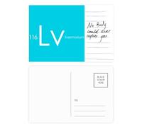Chestry Elements Period Table Poor Metals Livermorium Postcard Card Important Person Anniversary