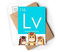 Chestry Elements Period Table Poor Metals Livermorium Postcards Envelopes Cards Mailing Year Horse