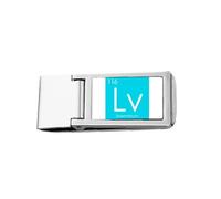 Chestry Elements Period Table Poor Metals Livermorium Slim Money Clip Stainless Holder Pocket Wallet
