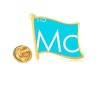 Chestry Elements Period Table Poor Metals Mc Golden Metal Flag Lapel Pin Badge