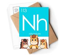 Chestry Elements Period Table Poor Metals Nihonium Nh Postcards Envelopes Cards Mailing Year Horse