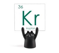 Chestry Elements Period Table Rare Gas Krypton Kr Memo Holder Cartoon Black Cat Stand Decoration