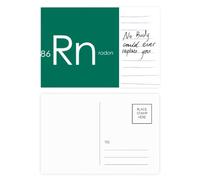 Chestry Elements Period Table Rare Gas Radon Rn Postcard Card Important Person Anniversary