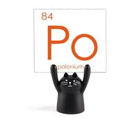 Chestry Elements Period Table Semetal Polonium Po Memo Holder Cartoon Black Cat Stand Decoration