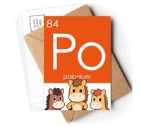 Chestry Elements Period Table Semetal Polonium Po Postcards Envelopes Cards Mailing Year Horse