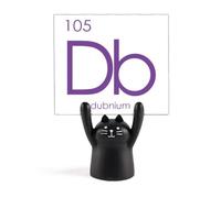 Chestry Elements Period Table Transition Metals Dubnium Db Memo Holder Cartoon Black Cat Stand Decoration
