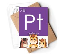Chestry Elements Period Table Transition Metals Platinum Pt Postcards Envelopes Cards Mailing Year Horse