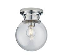 Claude Bathroom Flush Ceiling Light chrome