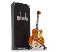 Chet Atkins - Miniature Guitar Replica - Music Gifts - Handmade Ornamental 1/4 Scale - Includes a Display Box, Name Tag and Miniature Guitar Stand