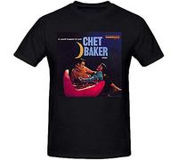 Chet Baker It Could Happen Sport T Shirt for Men Crew Neck Black S