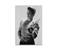 Chet Baker Posters Wall Art Scroll Canvas Painting Picture Living Room Decor Home 16x24inch(40x60cm)