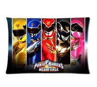 Chetery Popular Cartoon Power Rangers Printed Great Gifts For Friends Romantic Decorative Pillowcase Custom Pillowcase Soft Pillow Case Zippered Pillow Case Cover in Roomy Size 20x30(Two side) Fashion Design