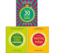 Chetna Makan 3 Books Collection Set (Chetna's 30-minute Indian, Healthy Indian, Vegetarian)