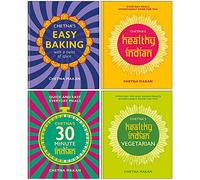 Chetna Makan 4 Books Collection Set (Chetna's Easy Baking, 30-minute Indian, Healthy Indian & Vegetarian)